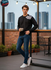 EMBOSSED PRINTED SWEATSHIRT