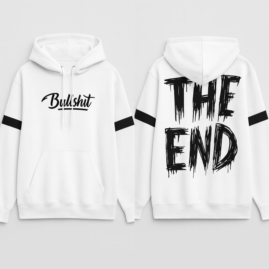 THE END PRINTED HOODIE